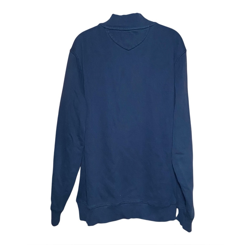 Vintage Frye Half Zip Pullover Sweatshirt 2XLT Navy Workwear Heritage Americana - Picture 2 of 4